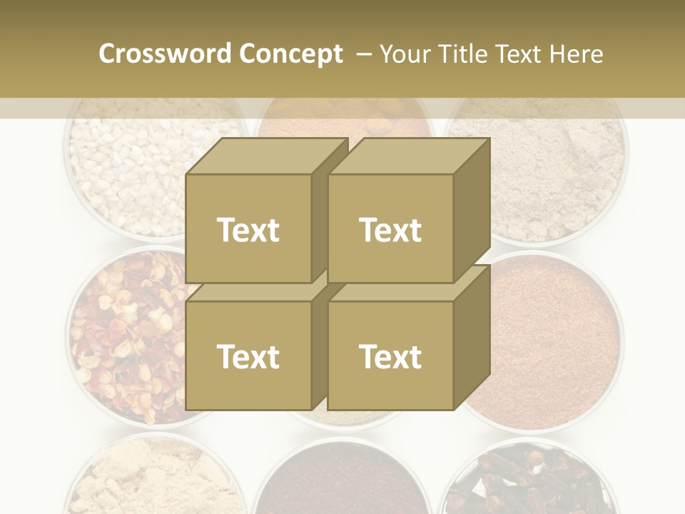 Flakes Metal Dill PowerPoint Template