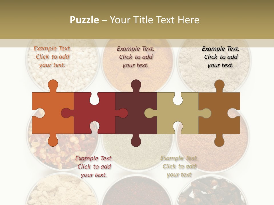 Flakes Metal Dill PowerPoint Template