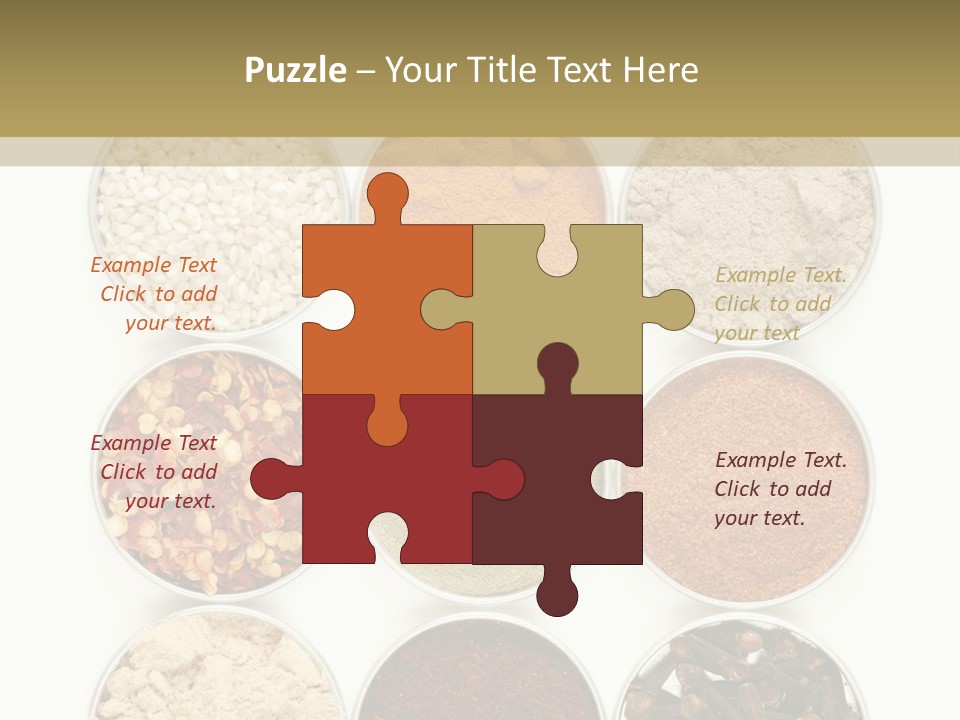 Flakes Metal Dill PowerPoint Template