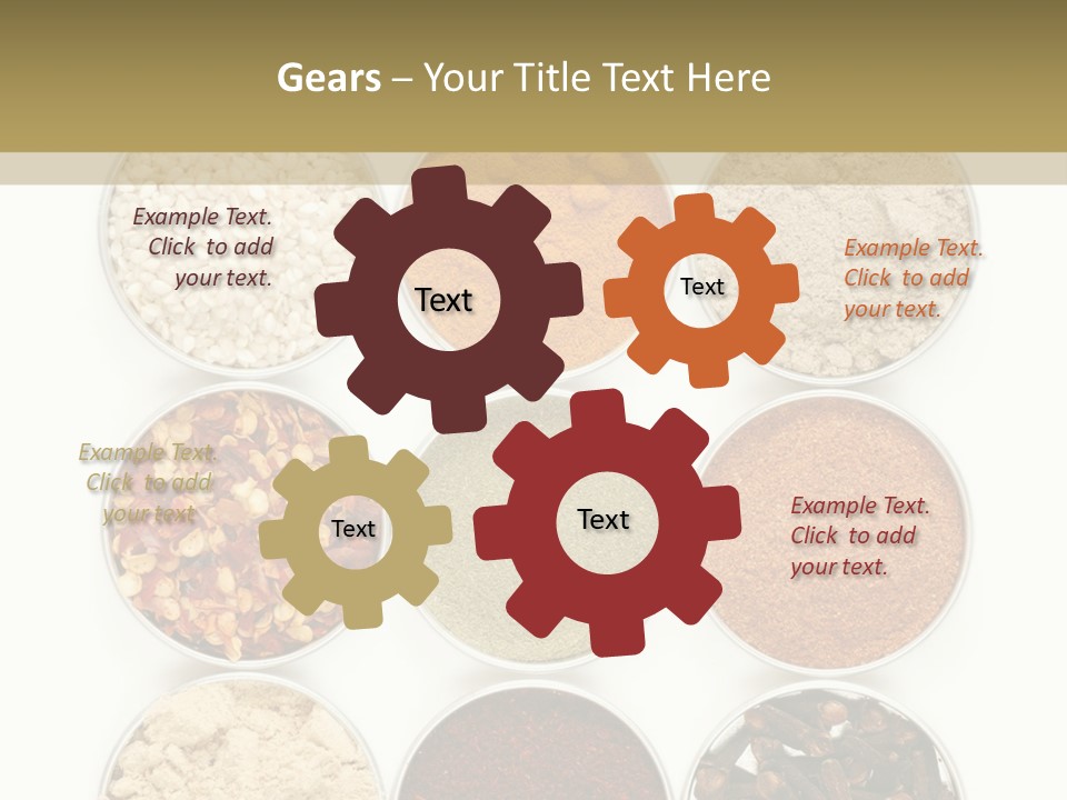 Flakes Metal Dill PowerPoint Template