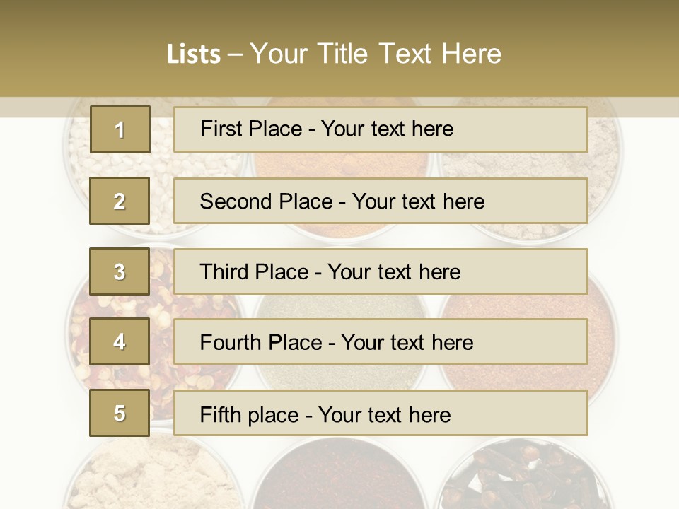 Flakes Metal Dill PowerPoint Template