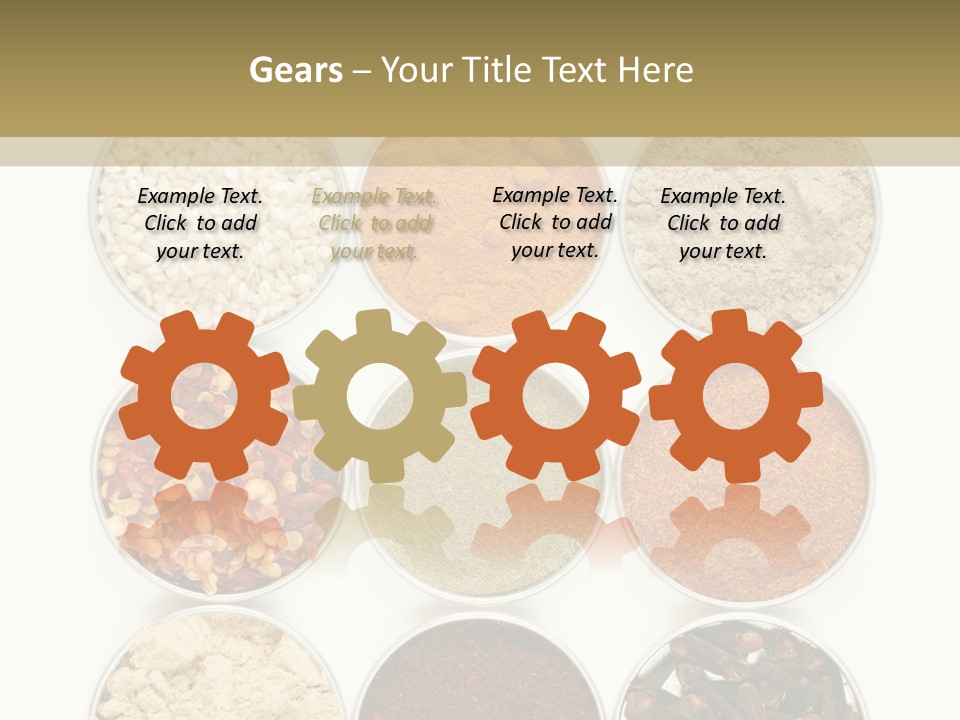 Flakes Metal Dill PowerPoint Template