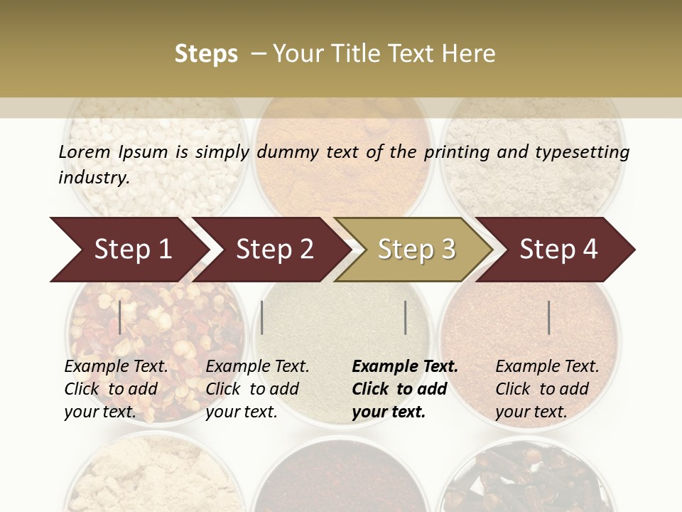 Flakes Metal Dill PowerPoint Template