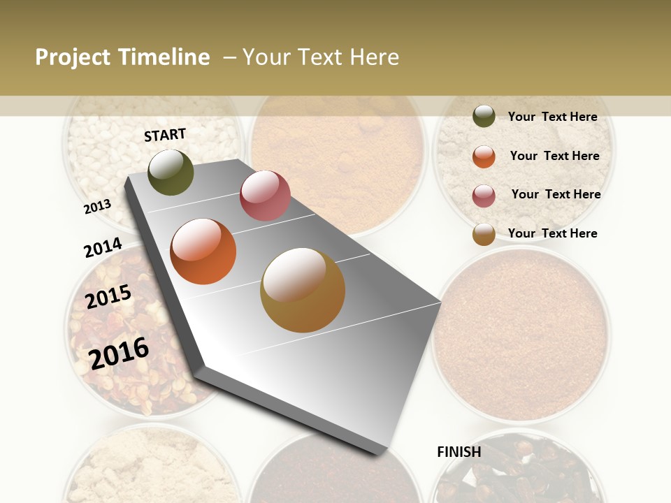 Flakes Metal Dill PowerPoint Template