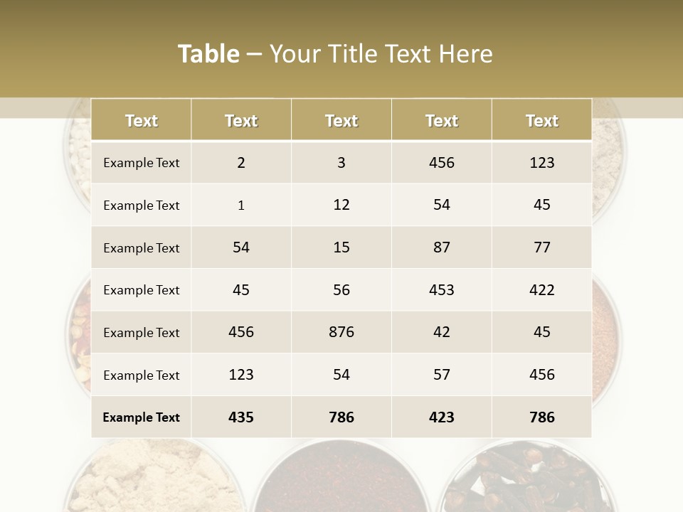 Flakes Metal Dill PowerPoint Template