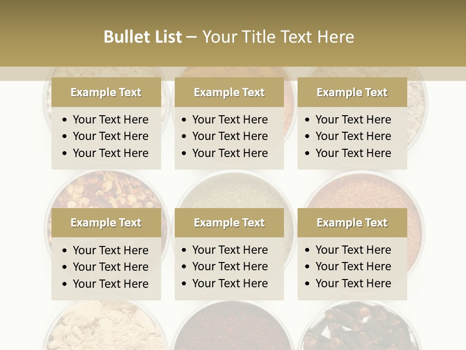 Flakes Metal Dill PowerPoint Template