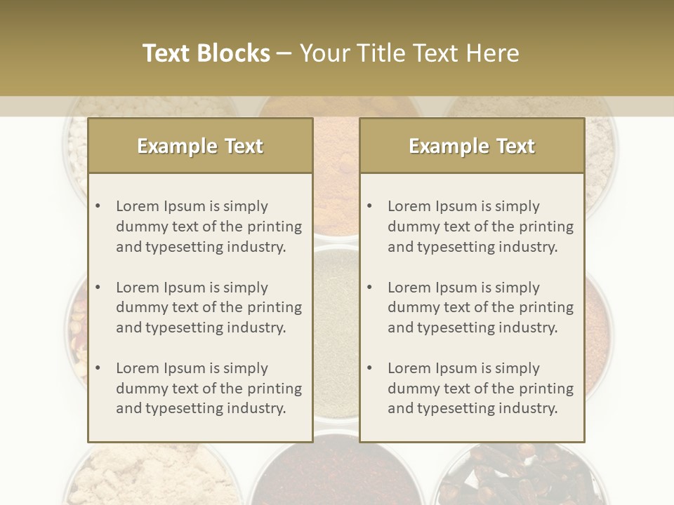 Flakes Metal Dill PowerPoint Template
