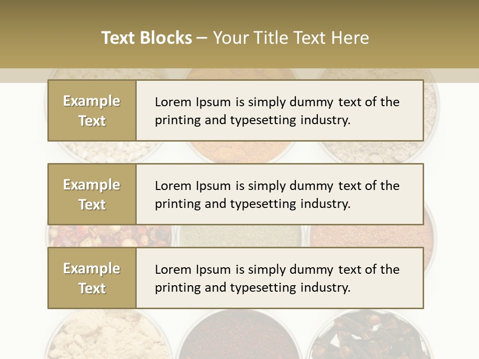 Flakes Metal Dill PowerPoint Template