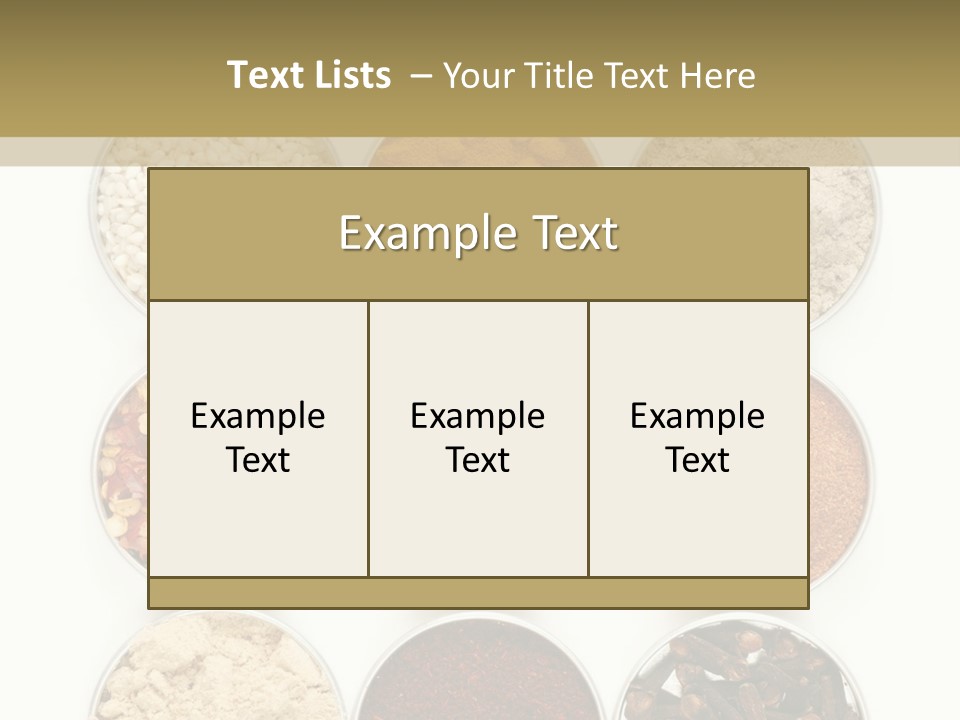 Flakes Metal Dill PowerPoint Template