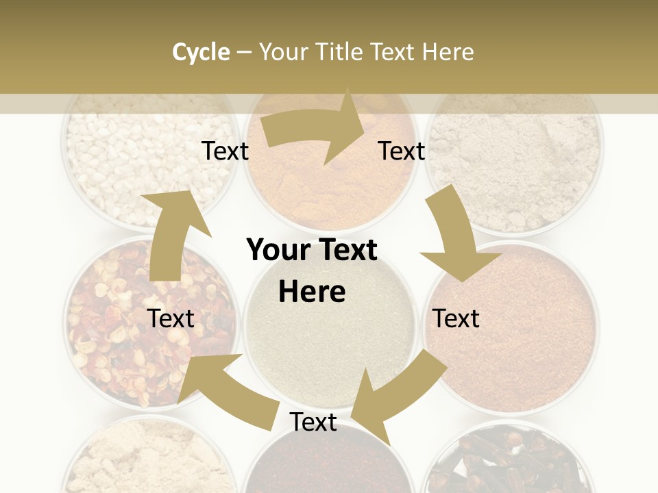 Flakes Metal Dill PowerPoint Template