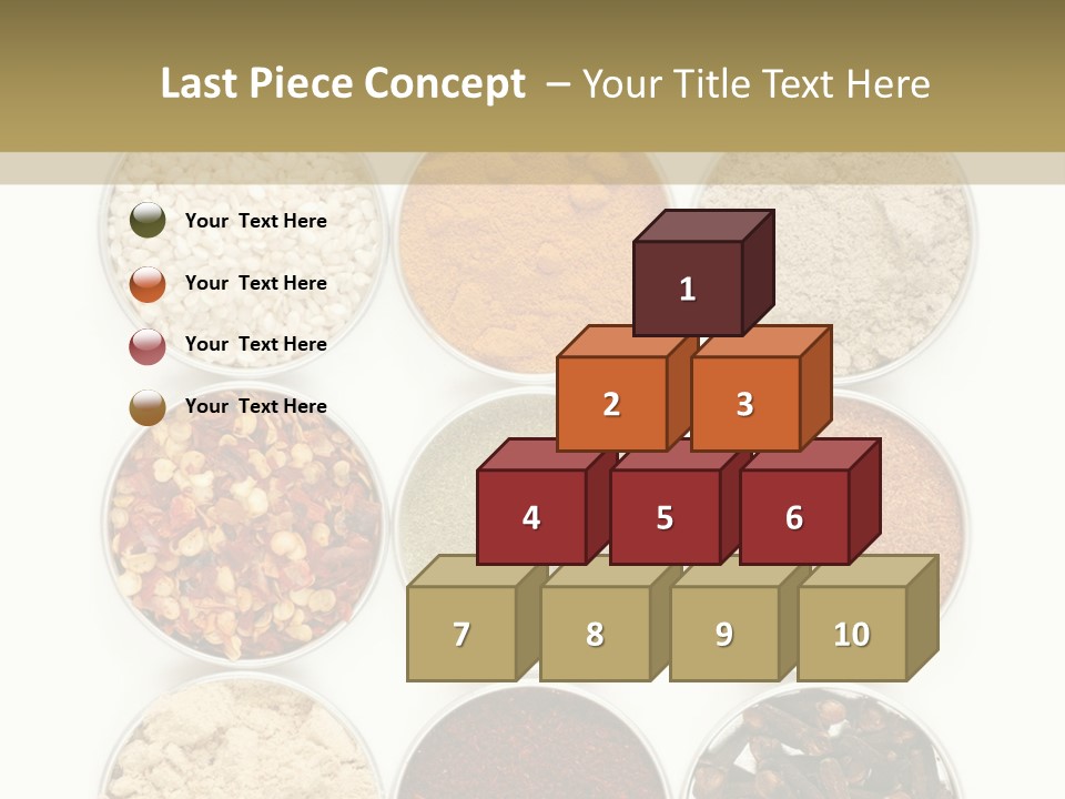 Flakes Metal Dill PowerPoint Template