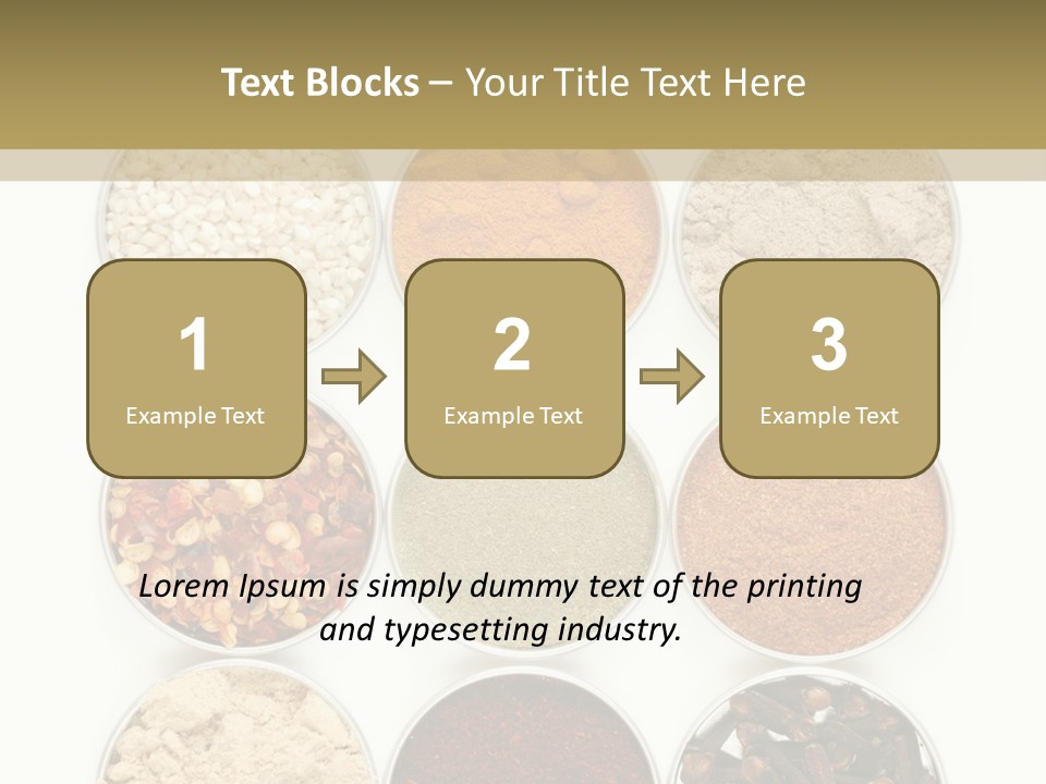 Flakes Metal Dill PowerPoint Template