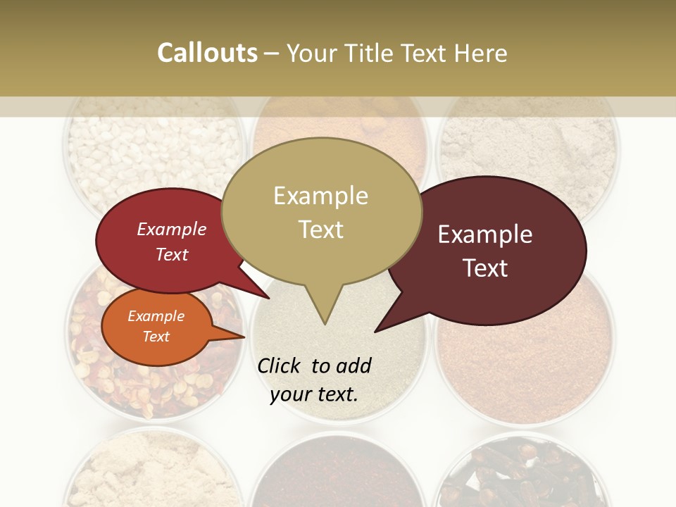 Flakes Metal Dill PowerPoint Template