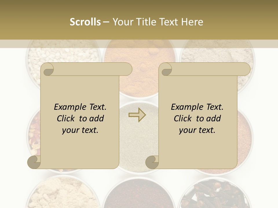 Flakes Metal Dill PowerPoint Template