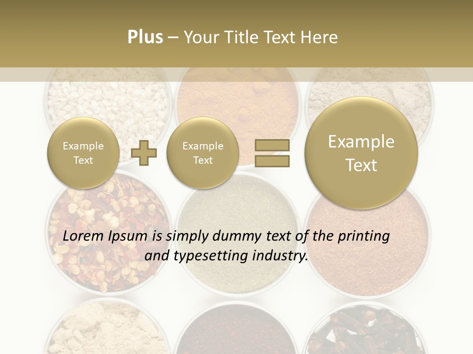 Flakes Metal Dill PowerPoint Template