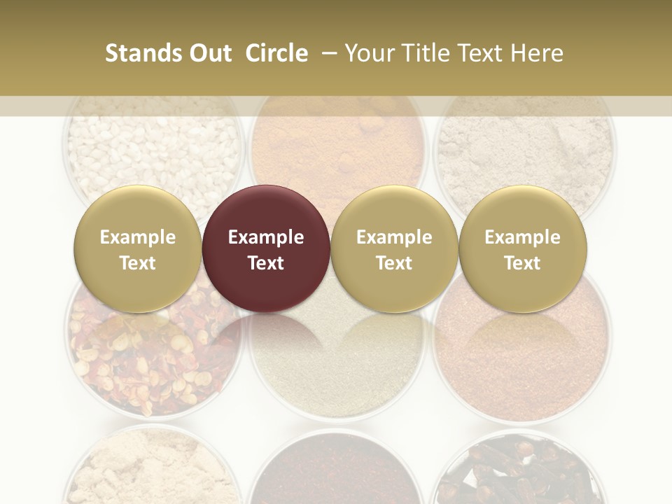 Flakes Metal Dill PowerPoint Template