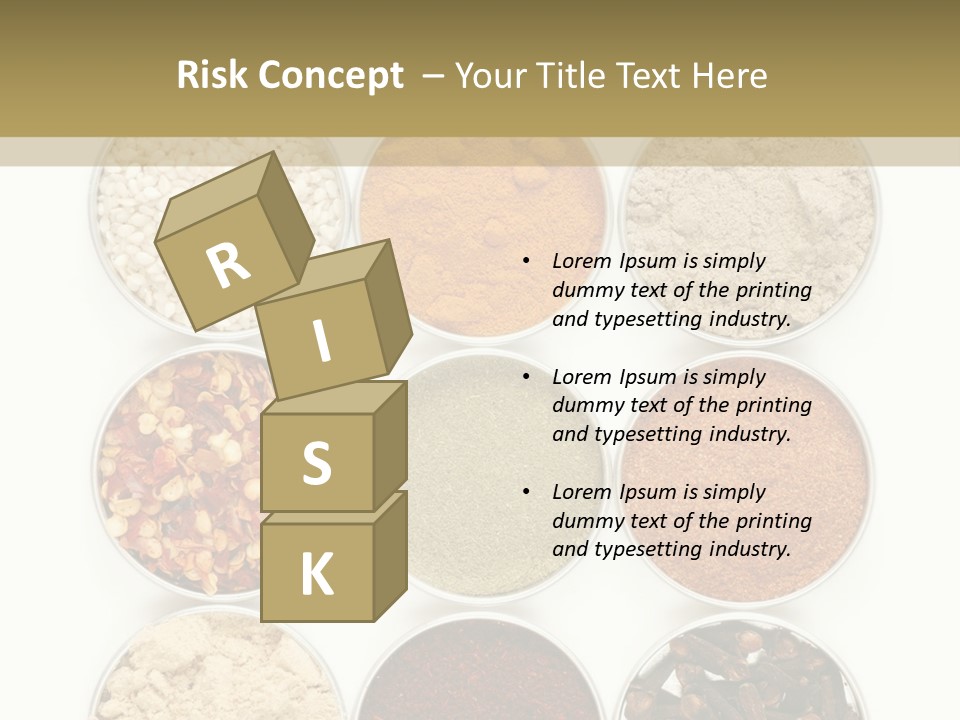 Flakes Metal Dill PowerPoint Template