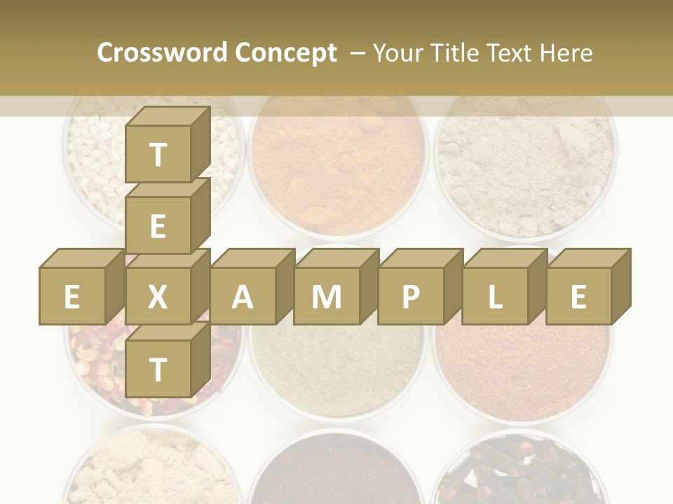 Flakes Metal Dill PowerPoint Template