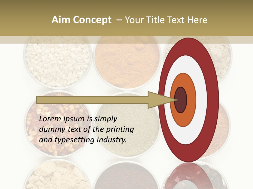 Flakes Metal Dill PowerPoint Template