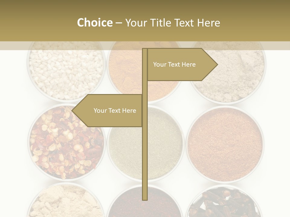 Flakes Metal Dill PowerPoint Template