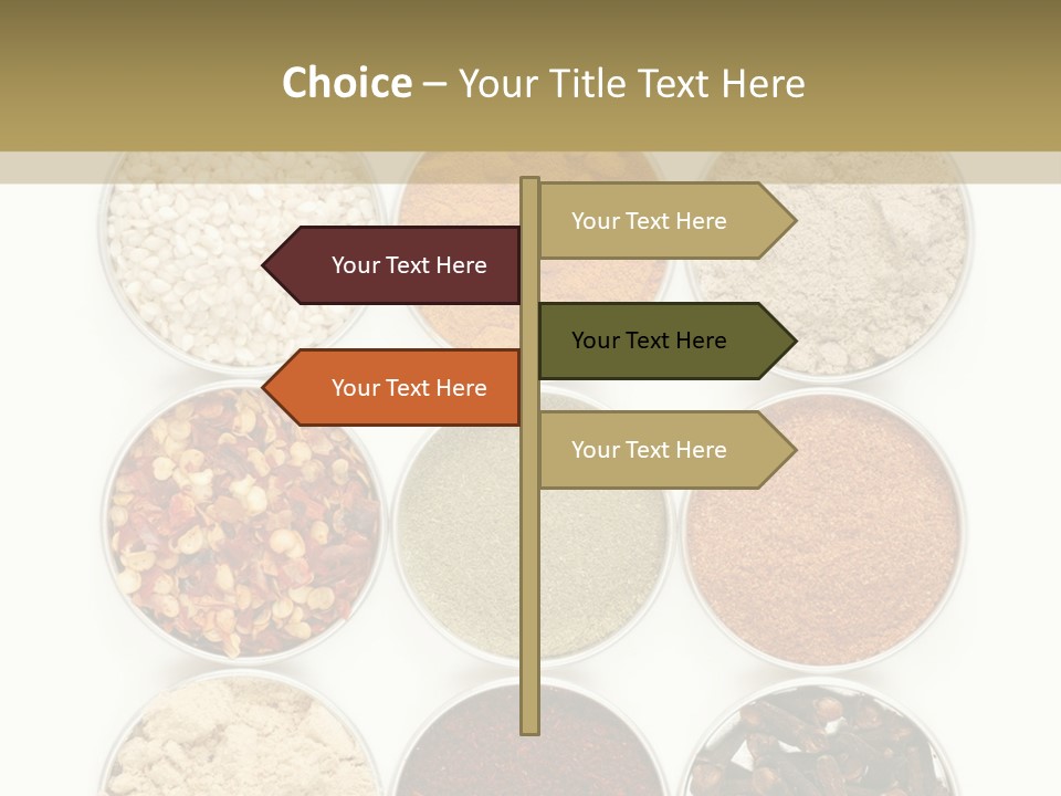 Flakes Metal Dill PowerPoint Template