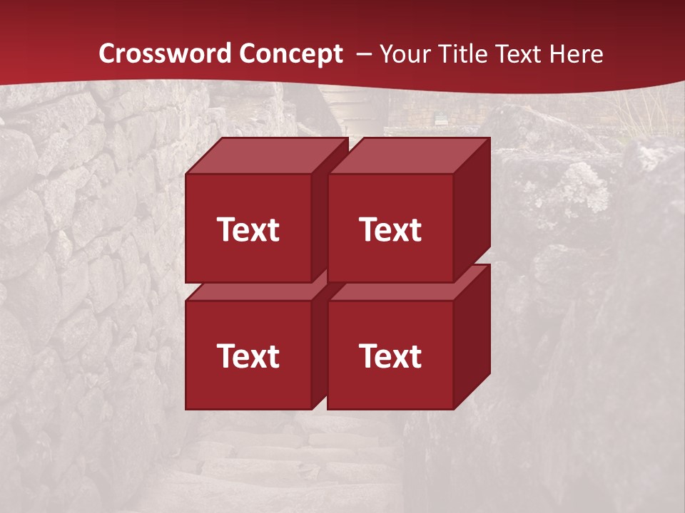 Trail Stone Picchu PowerPoint Template