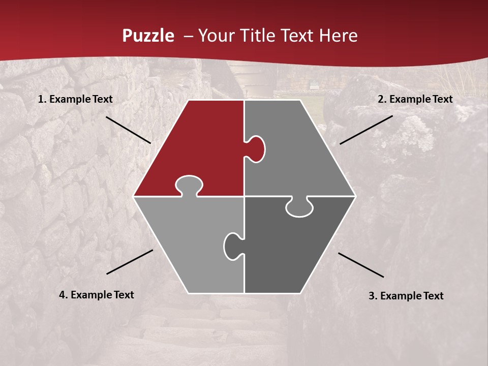 Trail Stone Picchu PowerPoint Template