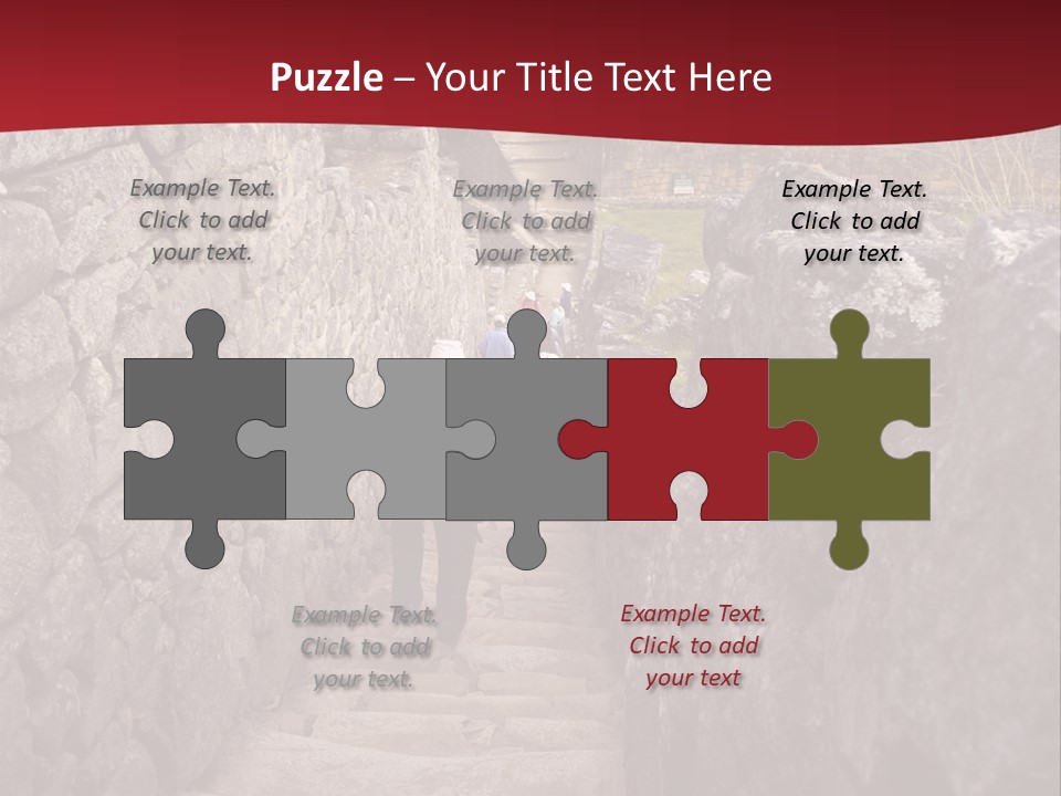 Trail Stone Picchu PowerPoint Template