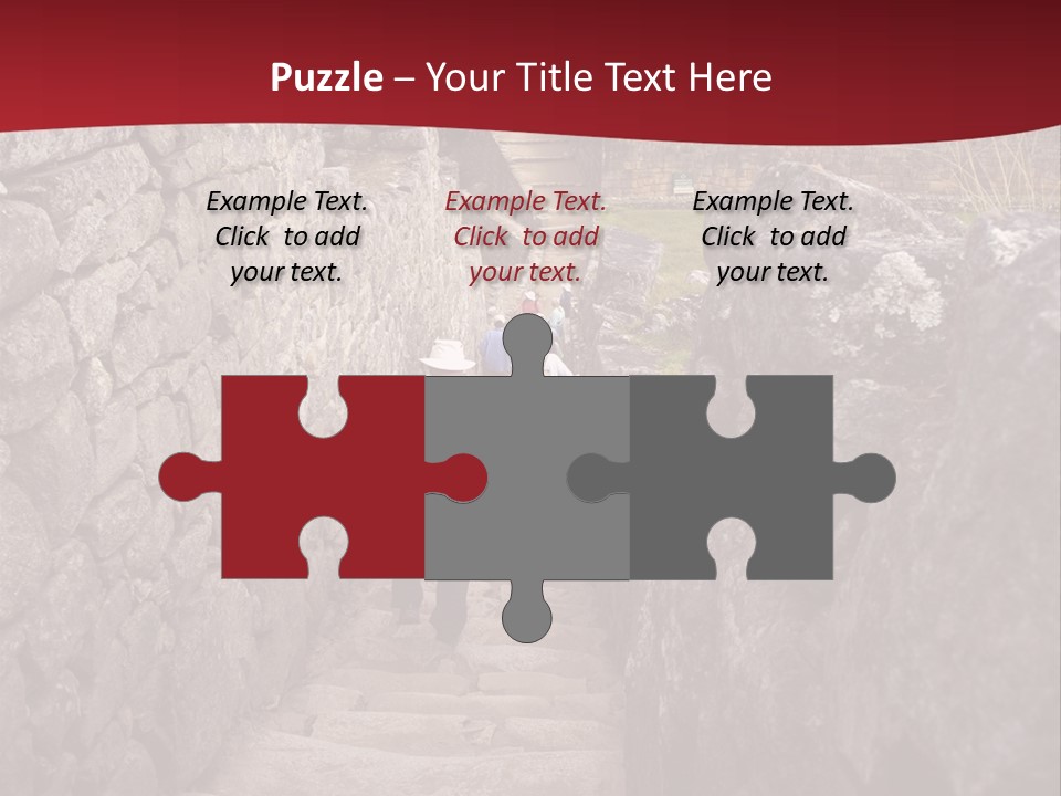 Trail Stone Picchu PowerPoint Template