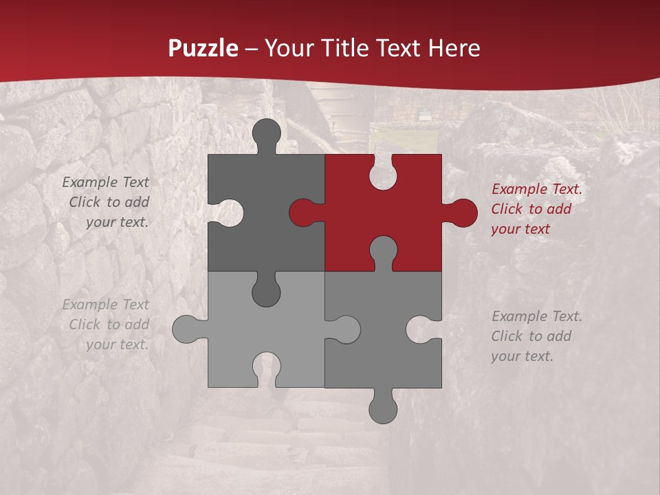 Trail Stone Picchu PowerPoint Template
