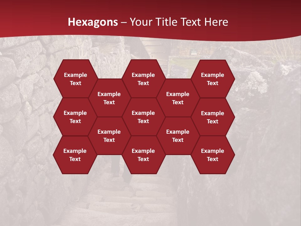 Trail Stone Picchu PowerPoint Template