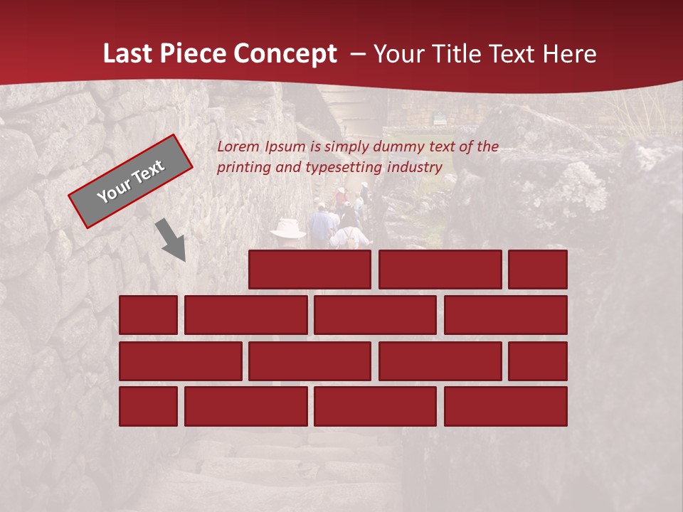 Trail Stone Picchu PowerPoint Template
