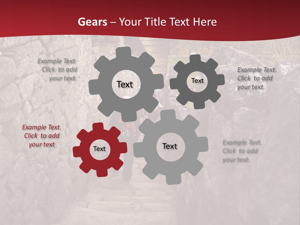 Trail Stone Picchu PowerPoint Template