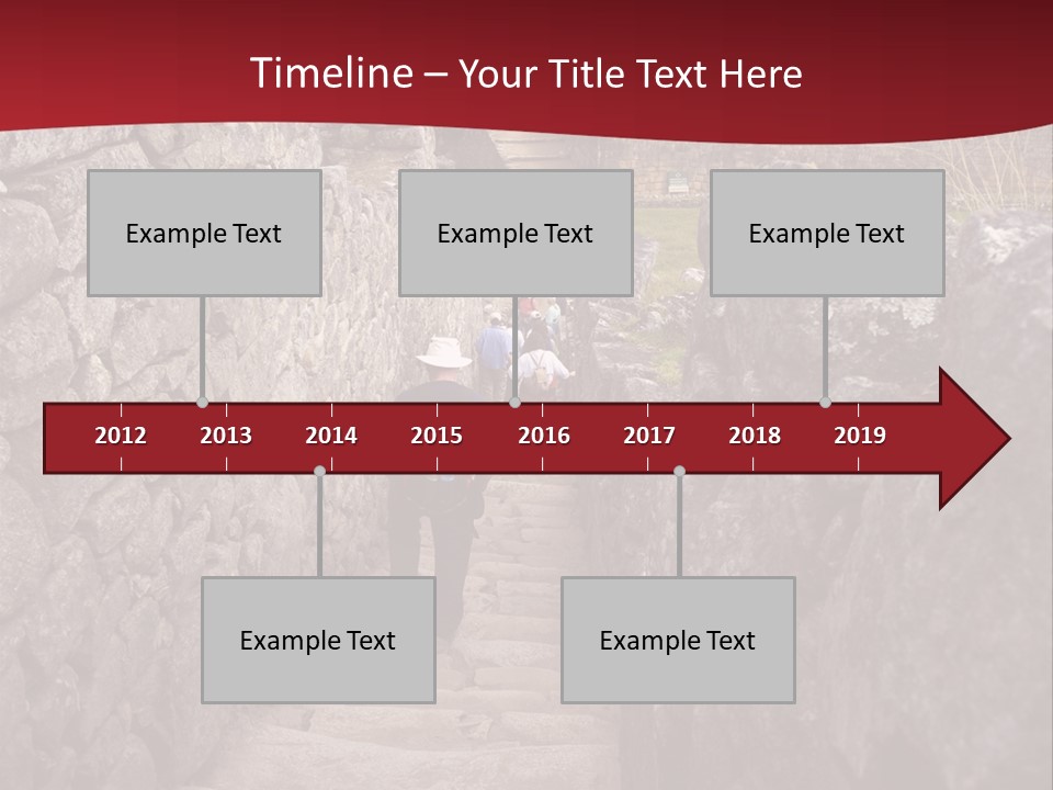 Trail Stone Picchu PowerPoint Template