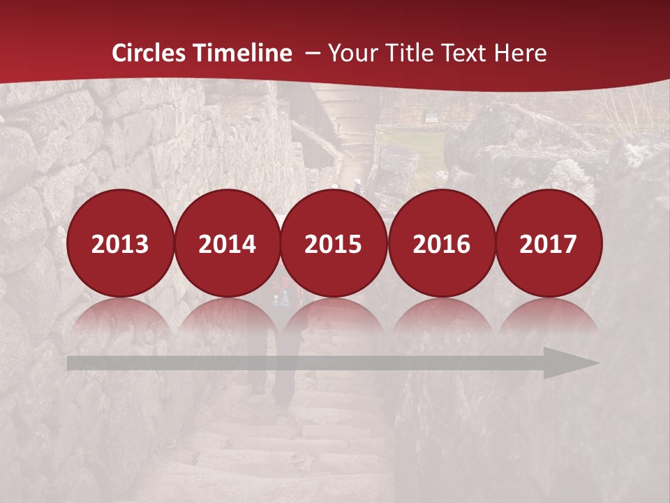 Trail Stone Picchu PowerPoint Template