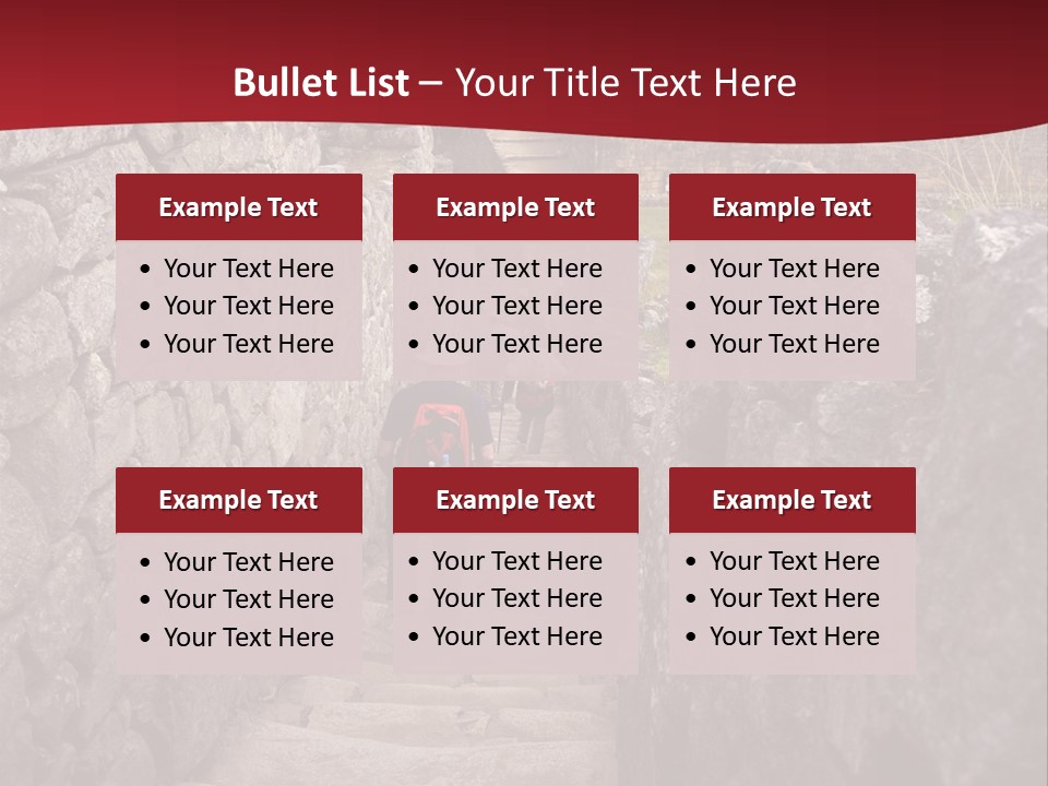 Trail Stone Picchu PowerPoint Template