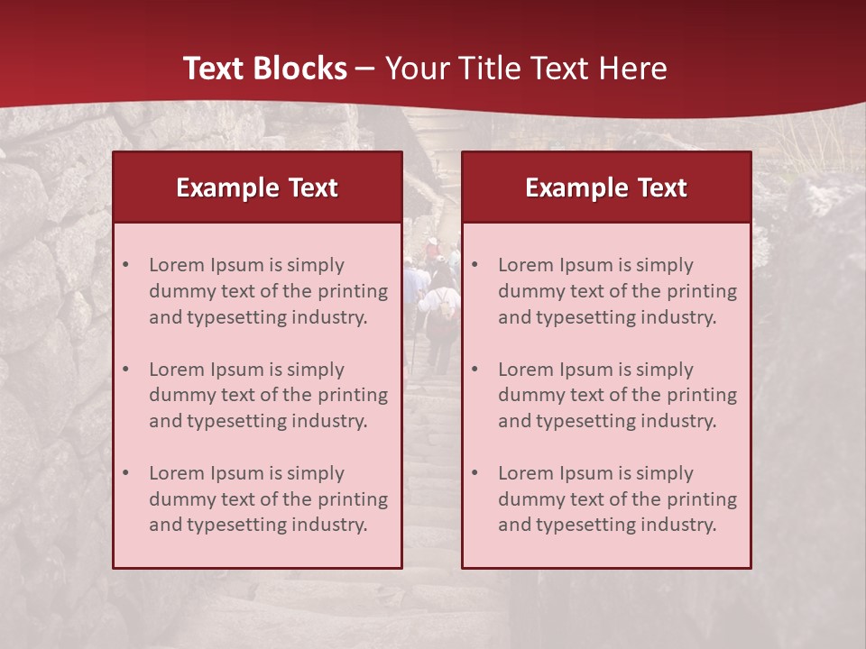 Trail Stone Picchu PowerPoint Template
