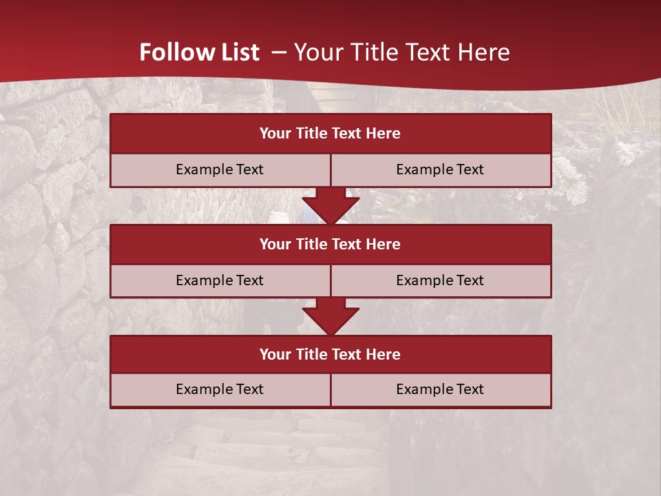 Trail Stone Picchu PowerPoint Template