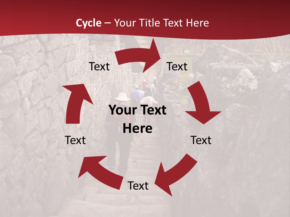 Trail Stone Picchu PowerPoint Template