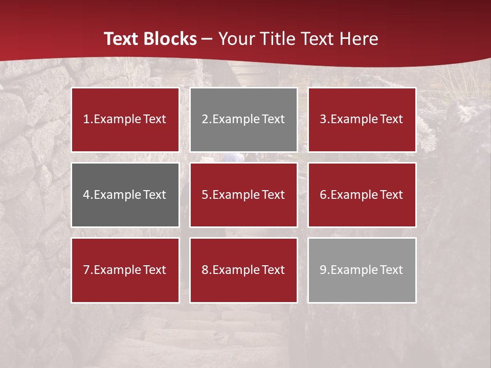 Trail Stone Picchu PowerPoint Template