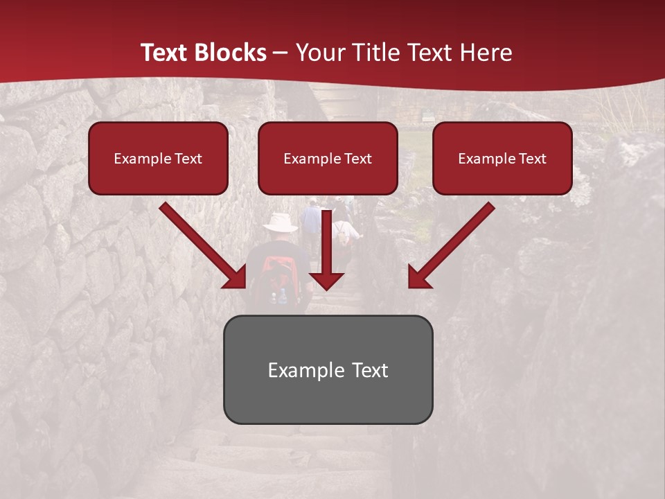 Trail Stone Picchu PowerPoint Template