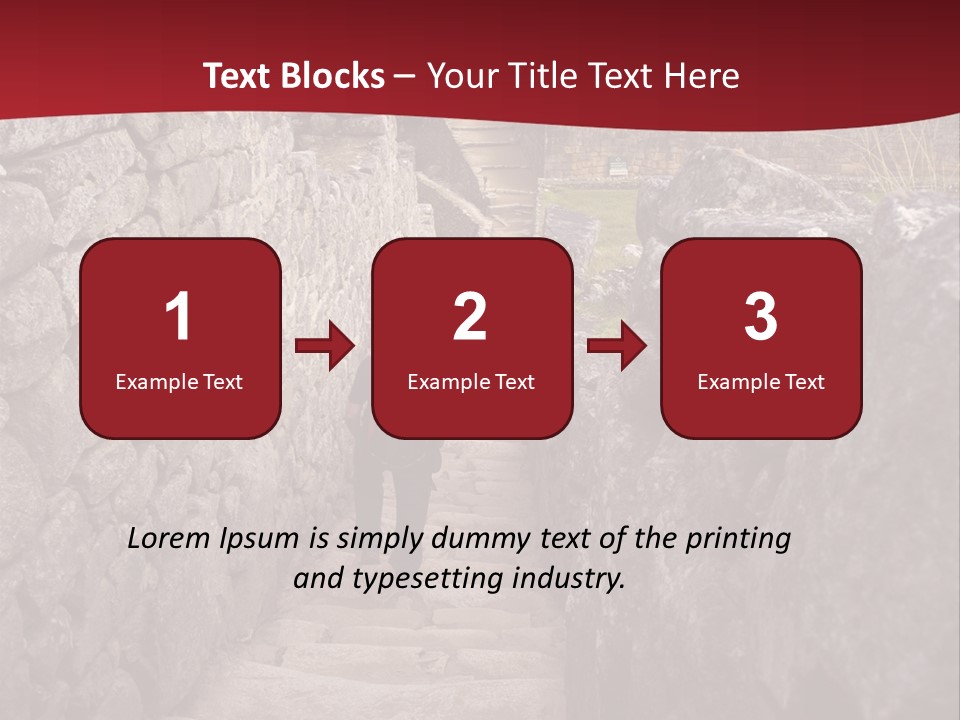 Trail Stone Picchu PowerPoint Template