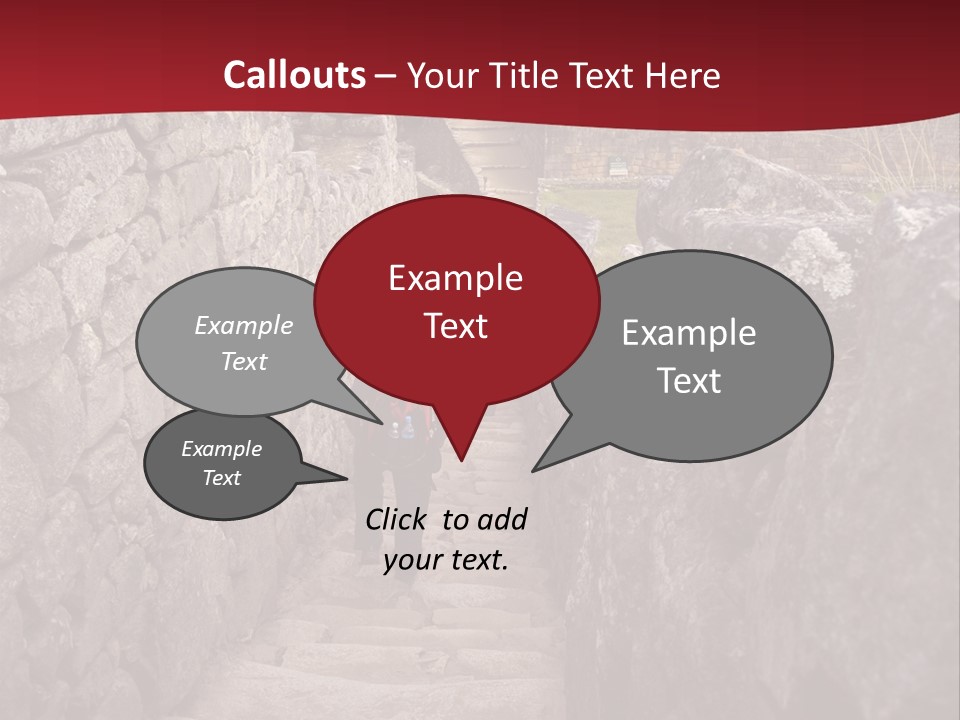 Trail Stone Picchu PowerPoint Template