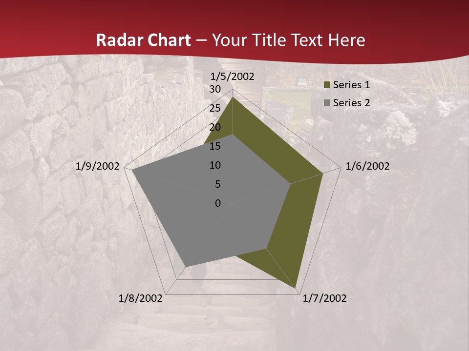 Trail Stone Picchu PowerPoint Template