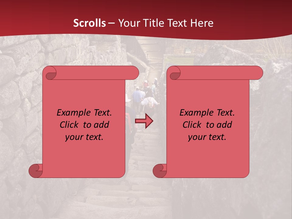 Trail Stone Picchu PowerPoint Template