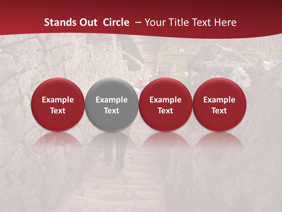 Trail Stone Picchu PowerPoint Template