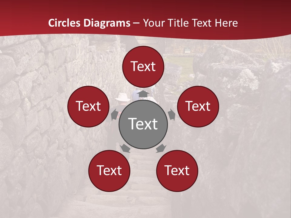 Trail Stone Picchu PowerPoint Template