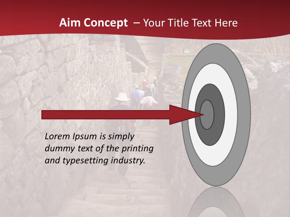 Trail Stone Picchu PowerPoint Template