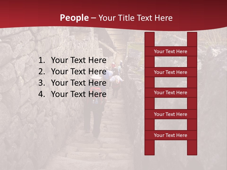 Trail Stone Picchu PowerPoint Template