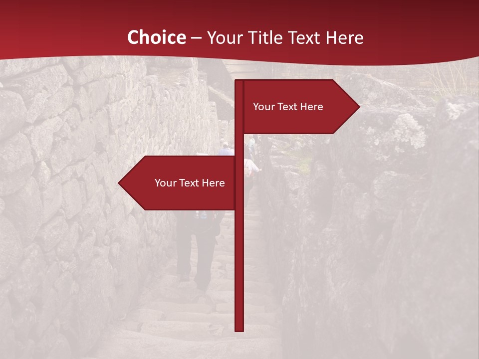 Trail Stone Picchu PowerPoint Template
